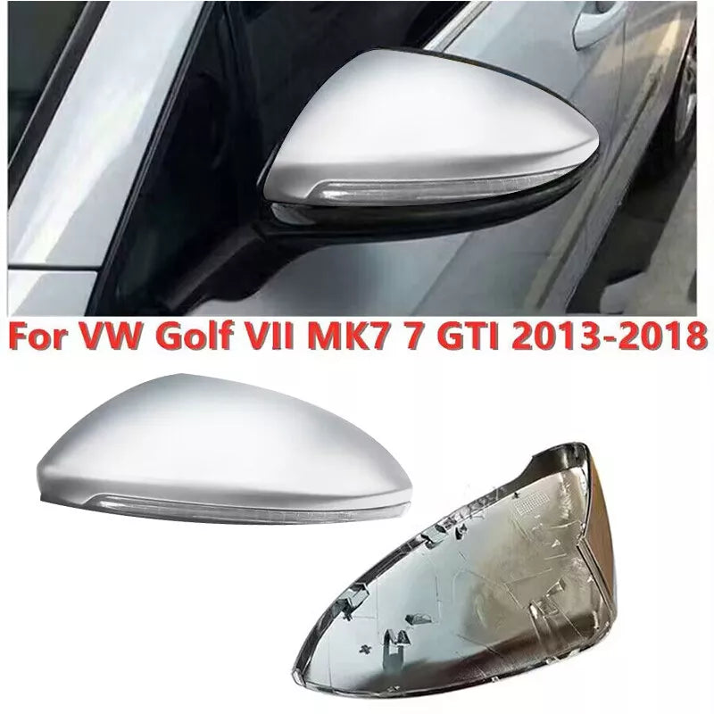 2 x Chrome Rearview Side Mirror Cover for Volkswagen Golf 7 MK7 (2014–2018)