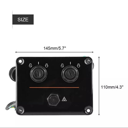 Dual Key Switch for Yamaha Outboards 6K1 Series