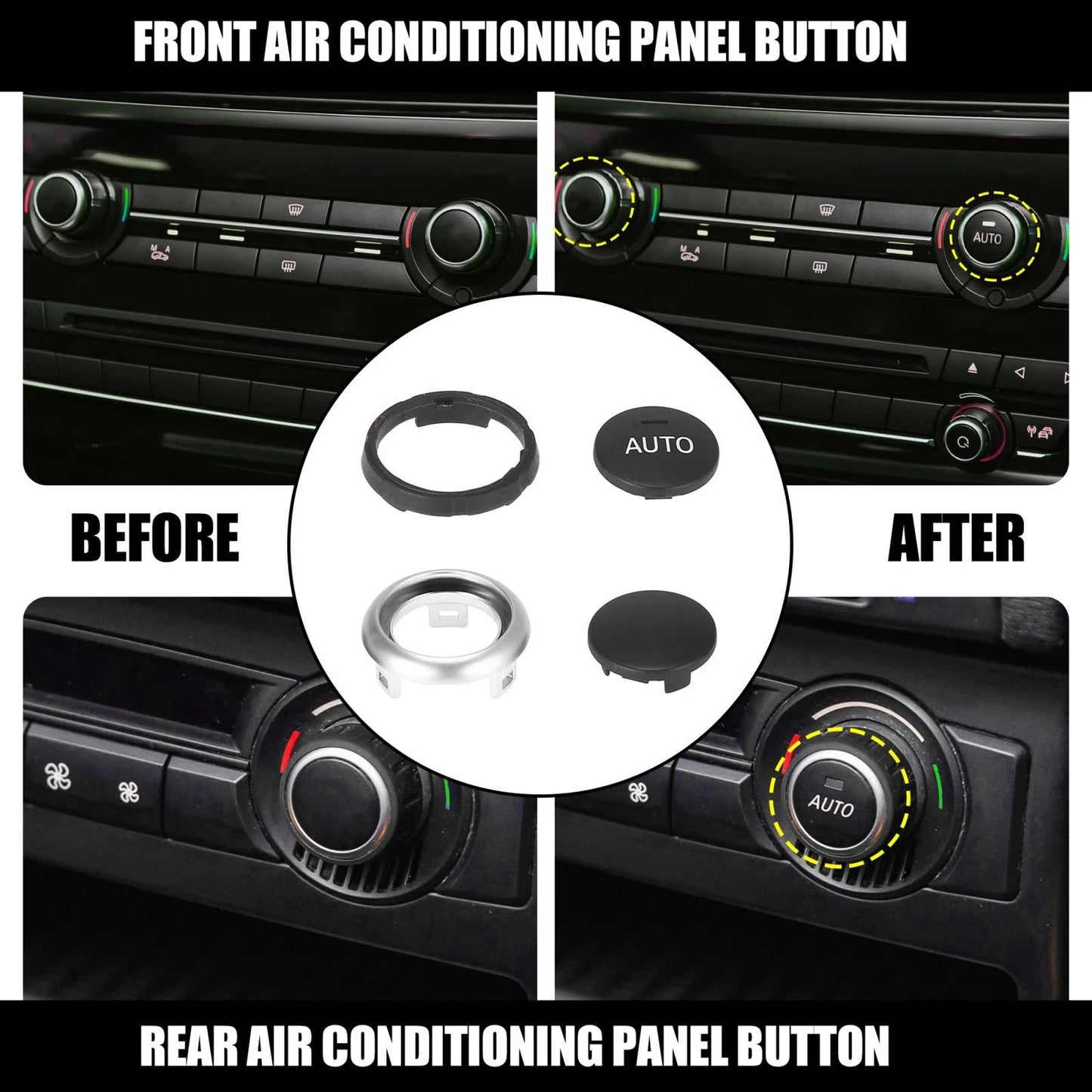 Repair Kit AC Knob Climate Control Switch Button for BMW 5/6/7 Series X5/X6