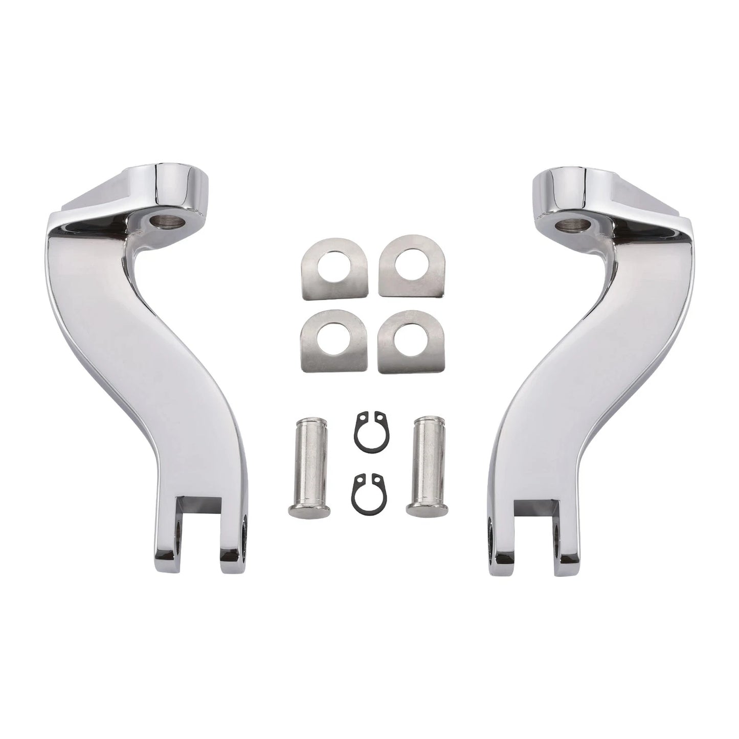 Chrome Passenger Footpeg Mount Bracket for Harley Road Glide King (1993-2025)