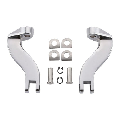 Chrome Passenger Footpeg Mount Bracket for Harley Road Glide King (1993-2025)
