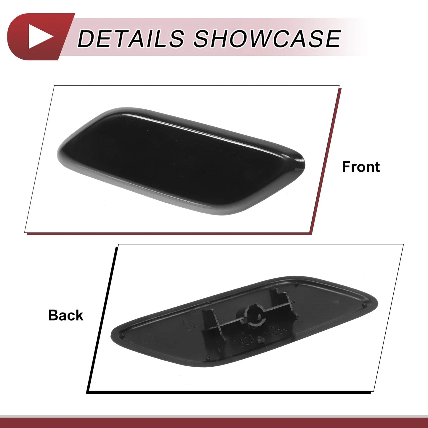 Front Left Washer Nozzle Cover for Honda CR-V 2009-2011 Black