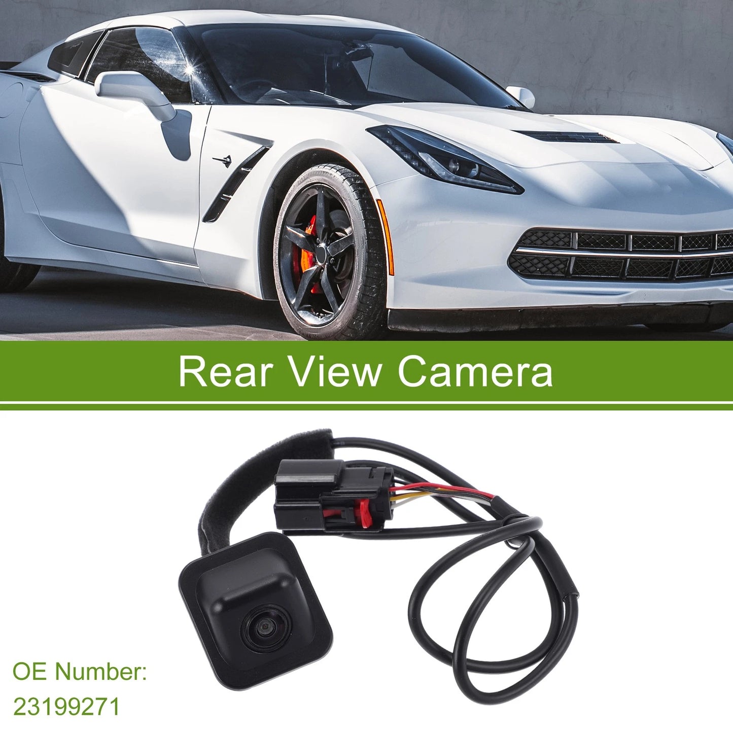 Rear View Camera 120-180 Degree for Chevrolet Corvette Stingray Z06 6.2L (2014-2016)