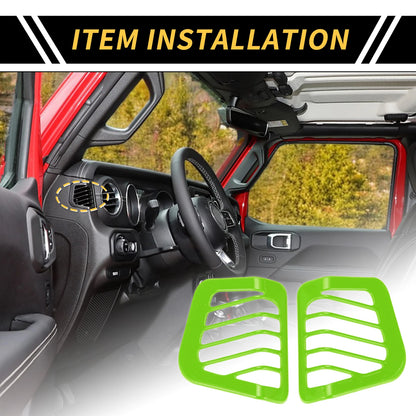 Dashboard Side Air Vent AC Outlet Cover for Jeep Wrangler JL JLU (2018-2024)