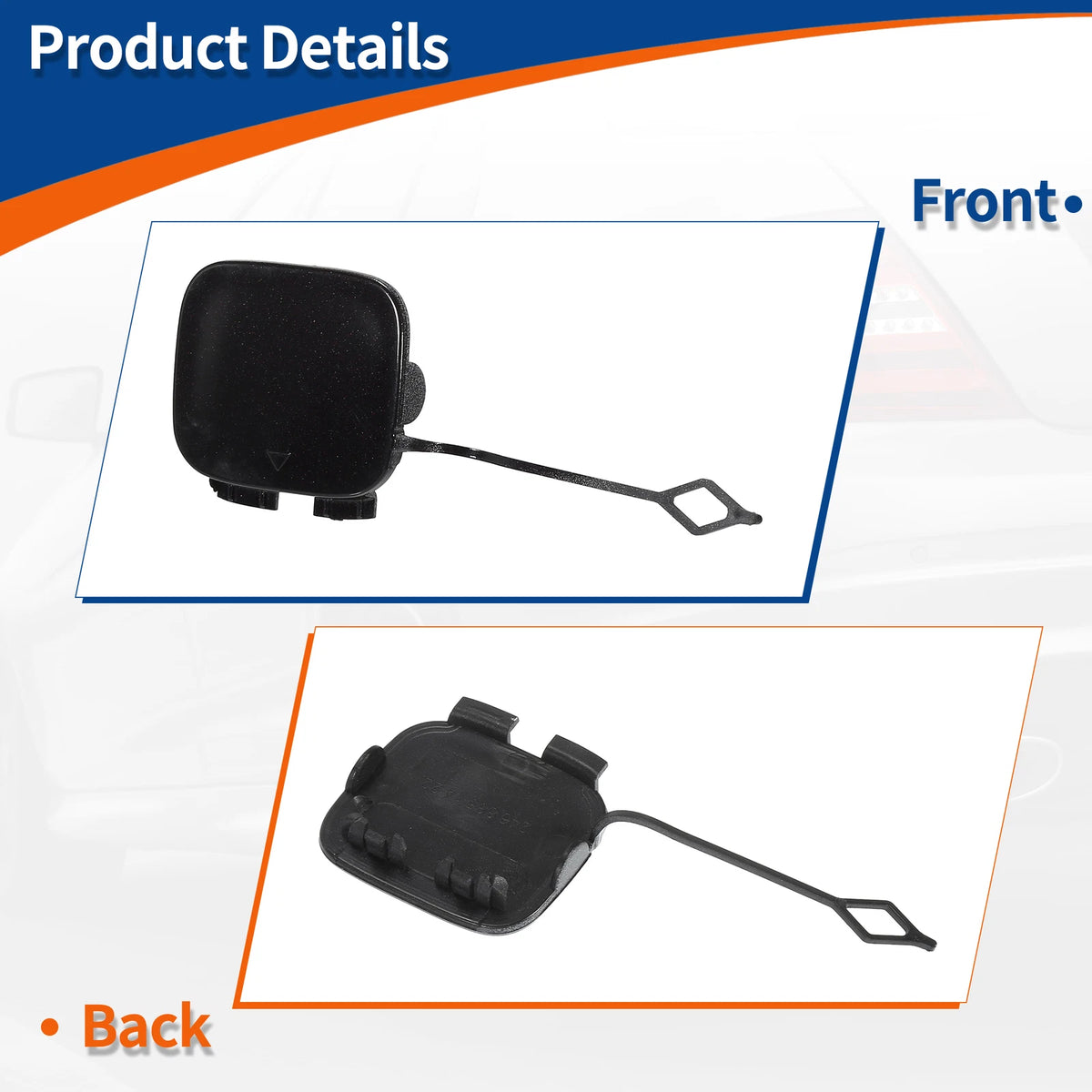 Rear Tow Hook Cover for Mercedes-Benz W246 (2012-2019) - Purple