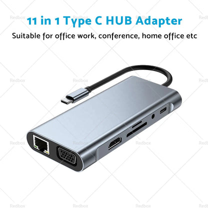 USB-C HDMI USB 3.0 Hub Adapter for MacBook Pro & iPad Pro (2016-2023)