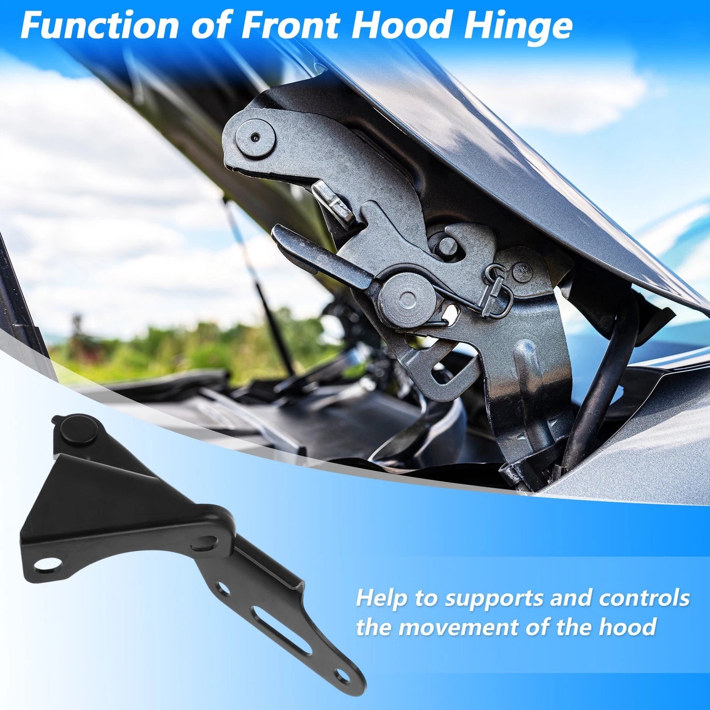 Hood Hinge for Honda Civic, CR-V, Element (2001-2005)