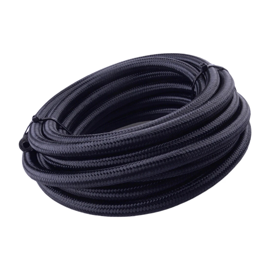 6M Black AN4 Braided Oil Fuel Line Hose for Various Makes & Models