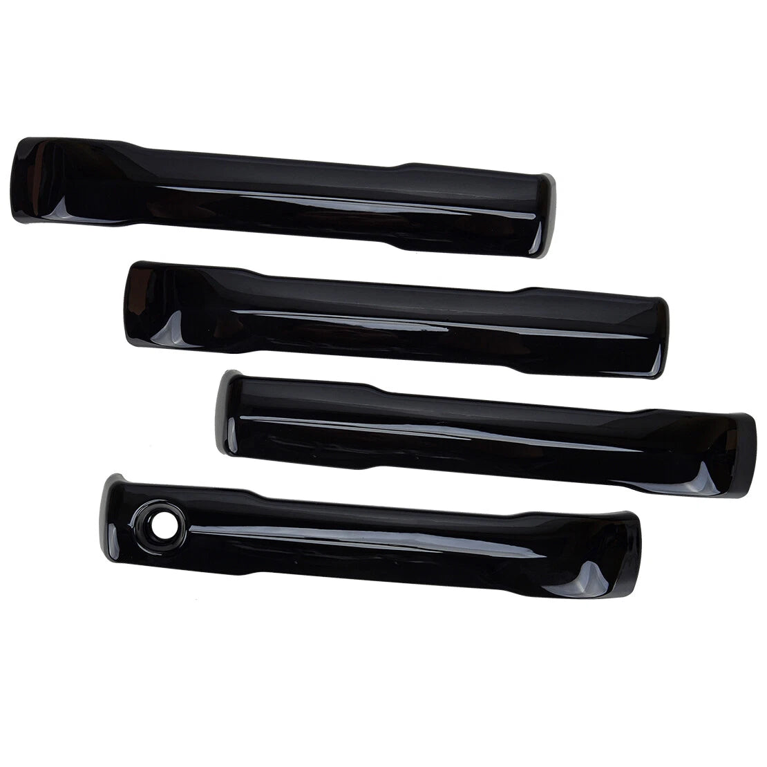 4pc Black Exterior Door Handle Cover Trim for Toyota Tundra (2022-2023)