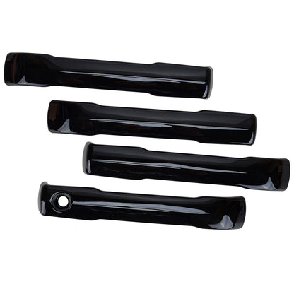 4pc Black Exterior Door Handle Cover Trim for Toyota Tundra (2022-2023)