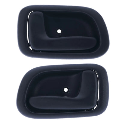 Inner Door Handle Set of 2 for Toyota Corolla (1998-2001) Black Front & Rear
