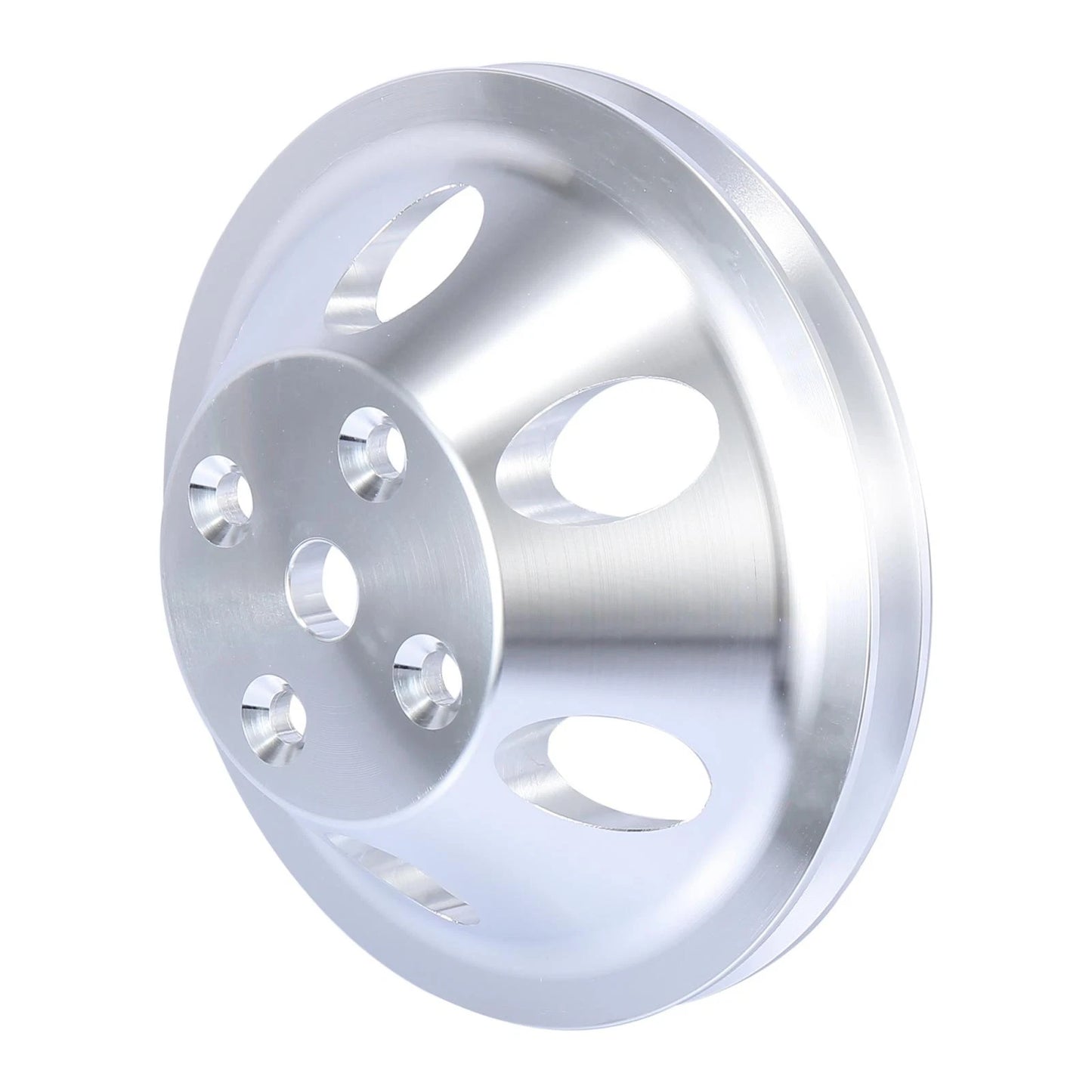 Long Water Pump Pulley 1-Groove 4-Hole for Chevy SBC 350