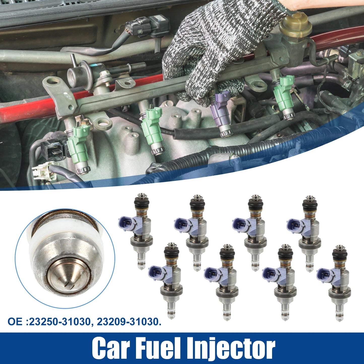 8 x Fuel Injector Nozzle for Lexus LS600H (2008-2016)