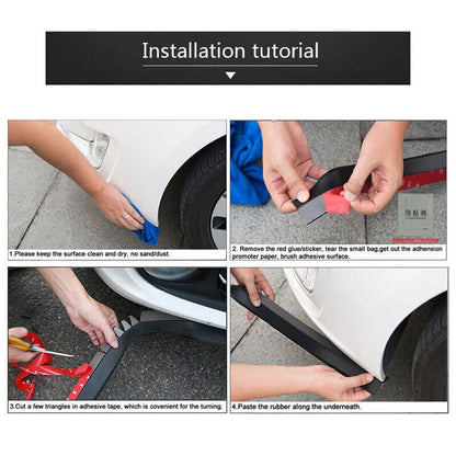 2.5M Front Bumper Lip Splitter Spoiler for Red Cars