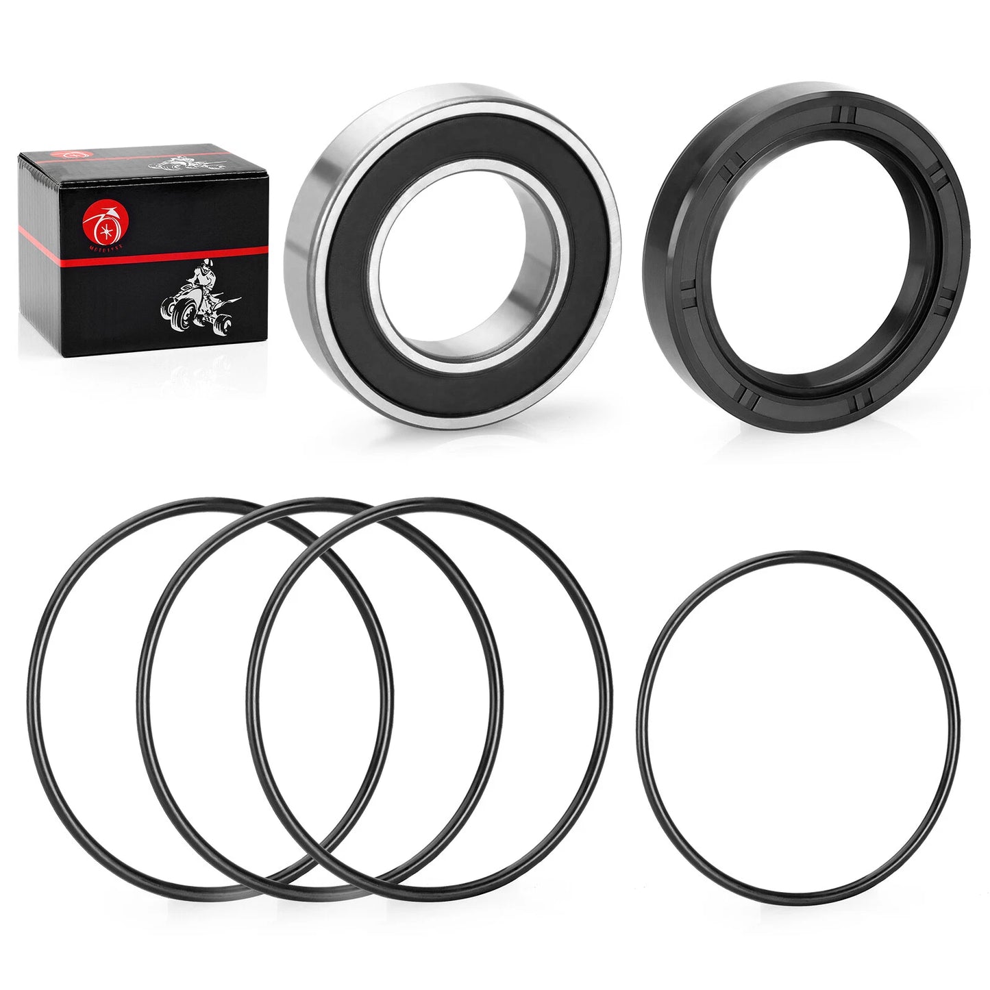 Rear Left Axle Wheel Bearing & Seals for Honda Rancher 420 TRX420 (2014–2024)