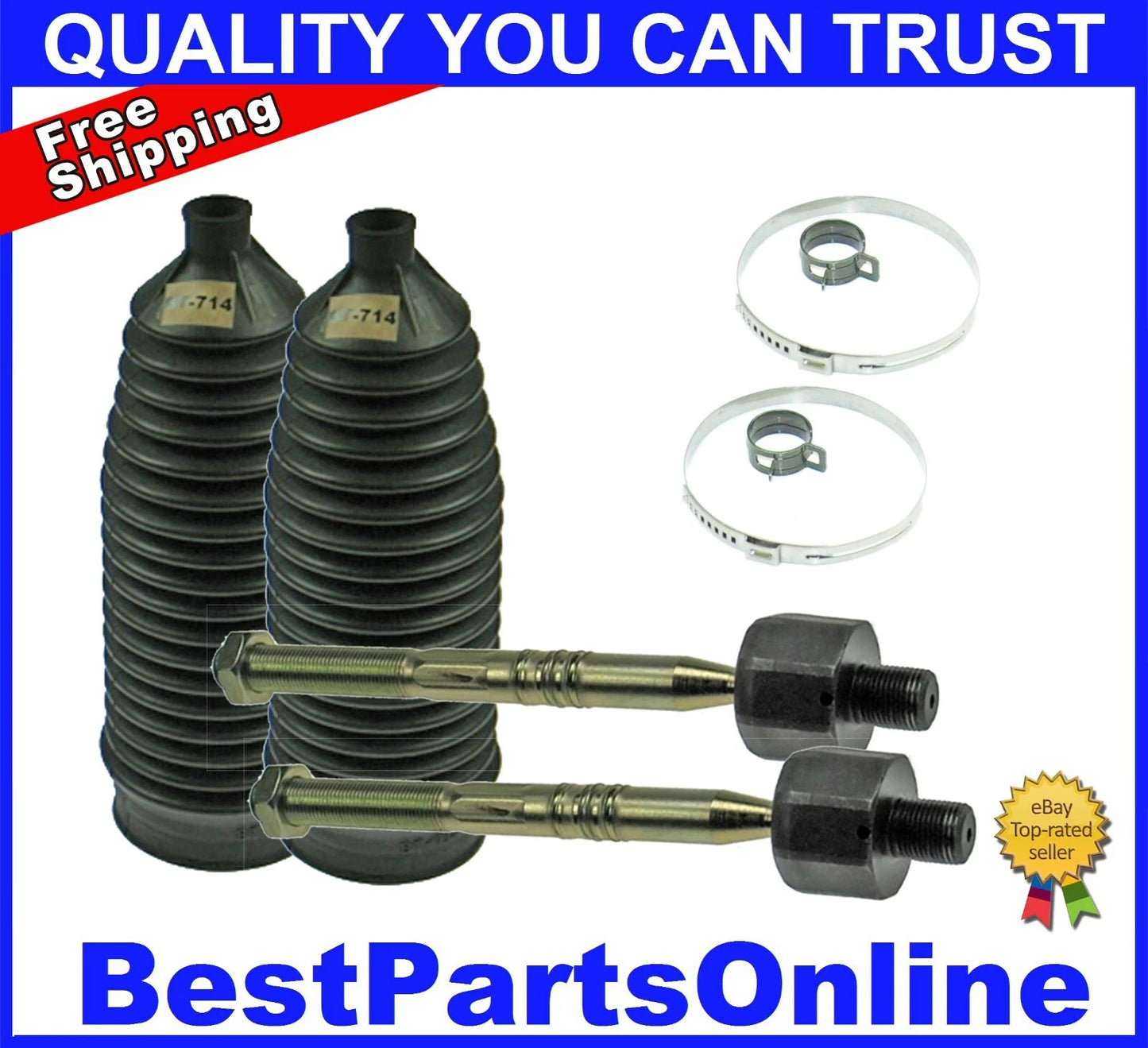 Rack and Pinion Inner Tie Rod and Bellow for Land Rover Range Rover (2002–2012)