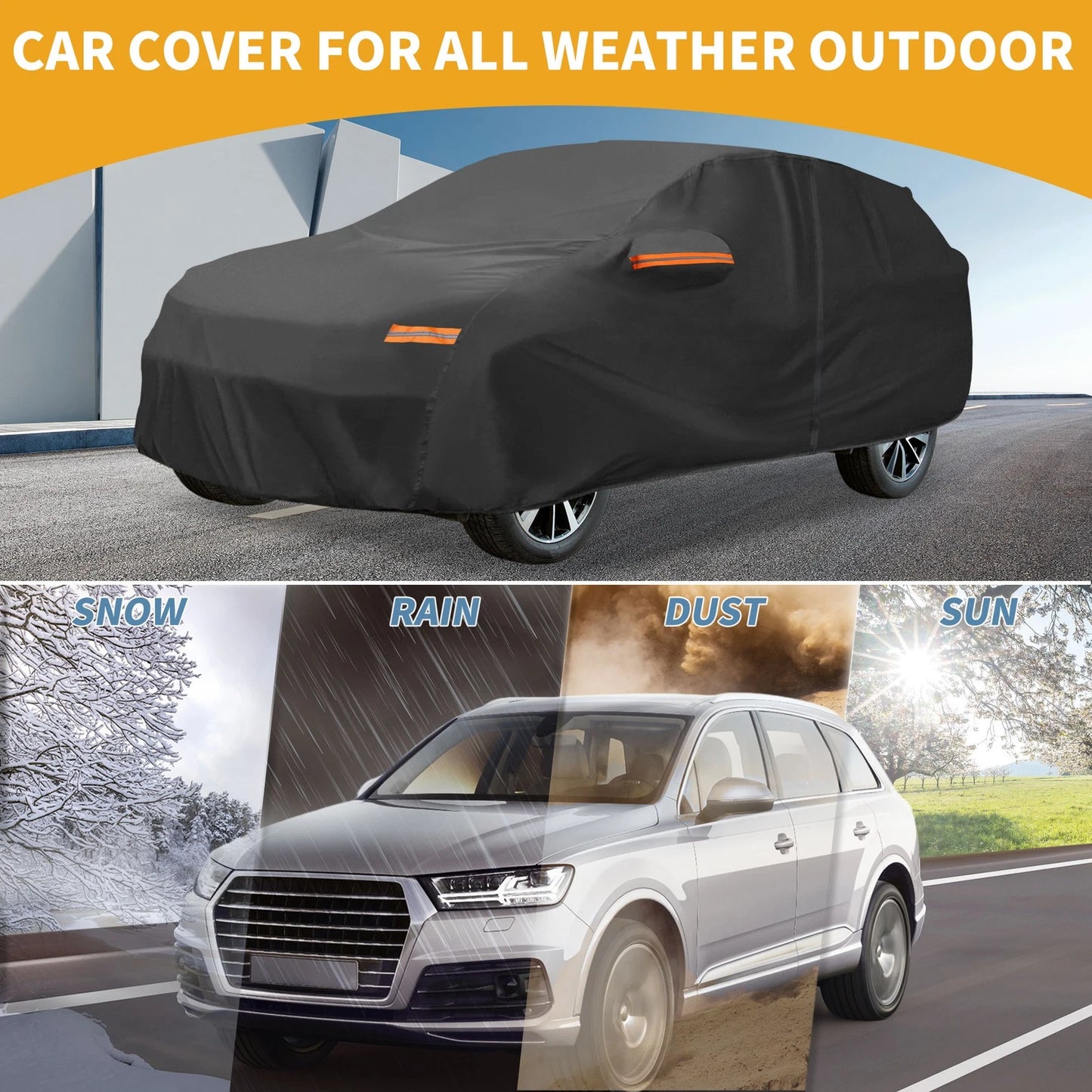 Waterproof All Weather Car Cover for Lexus RX (190T-PU) (2001-2023)