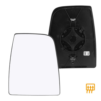 Heated Right Side Rearview Mirror Glass w/ Backing Plate for Ford Transit (2015-2020)