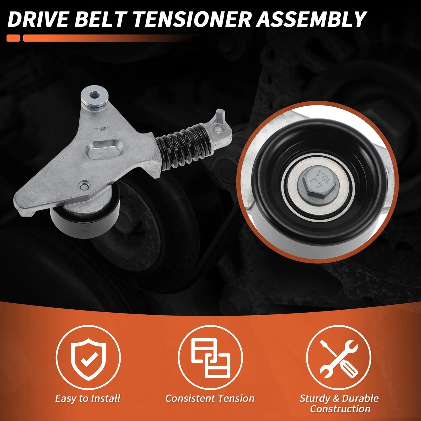 Drive Belt Tensioner for Toyota Camry L4 2.4L (2007-2009)
