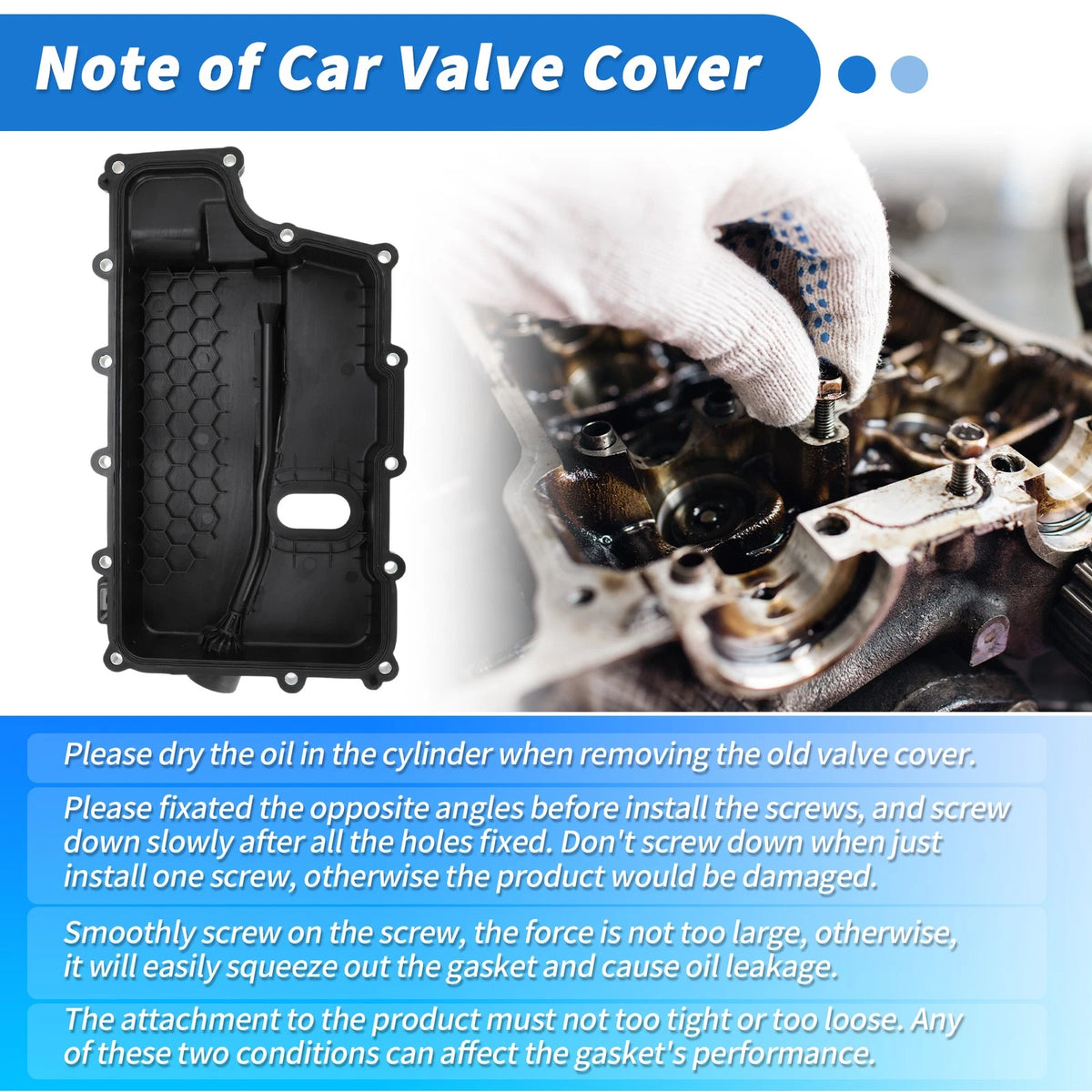 Engine Valve Cover for Ford Edge, Lincoln MKS MKT MKX MKZ (2007-2019)