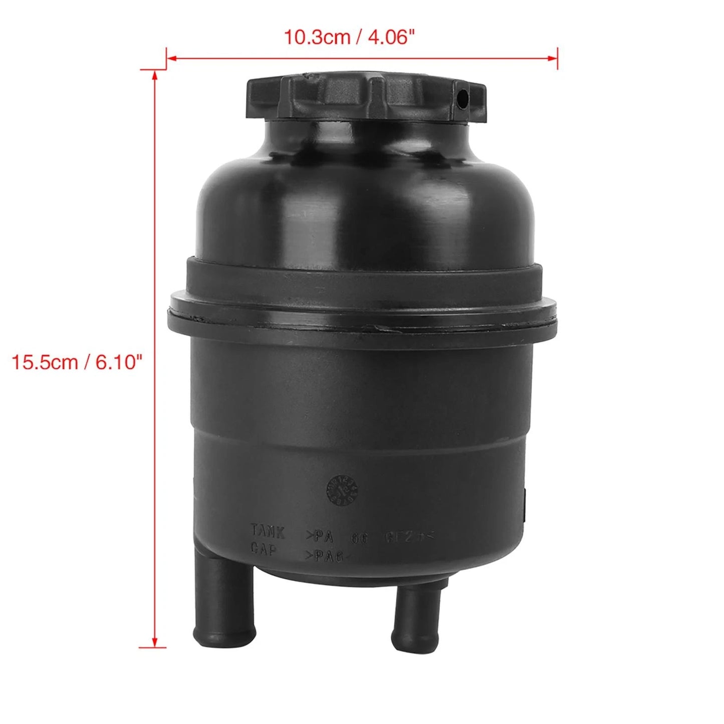 Black Power Steering Fluid Reservoir Bottle with Seal Cap for BMW 3 Series (1983-1994)