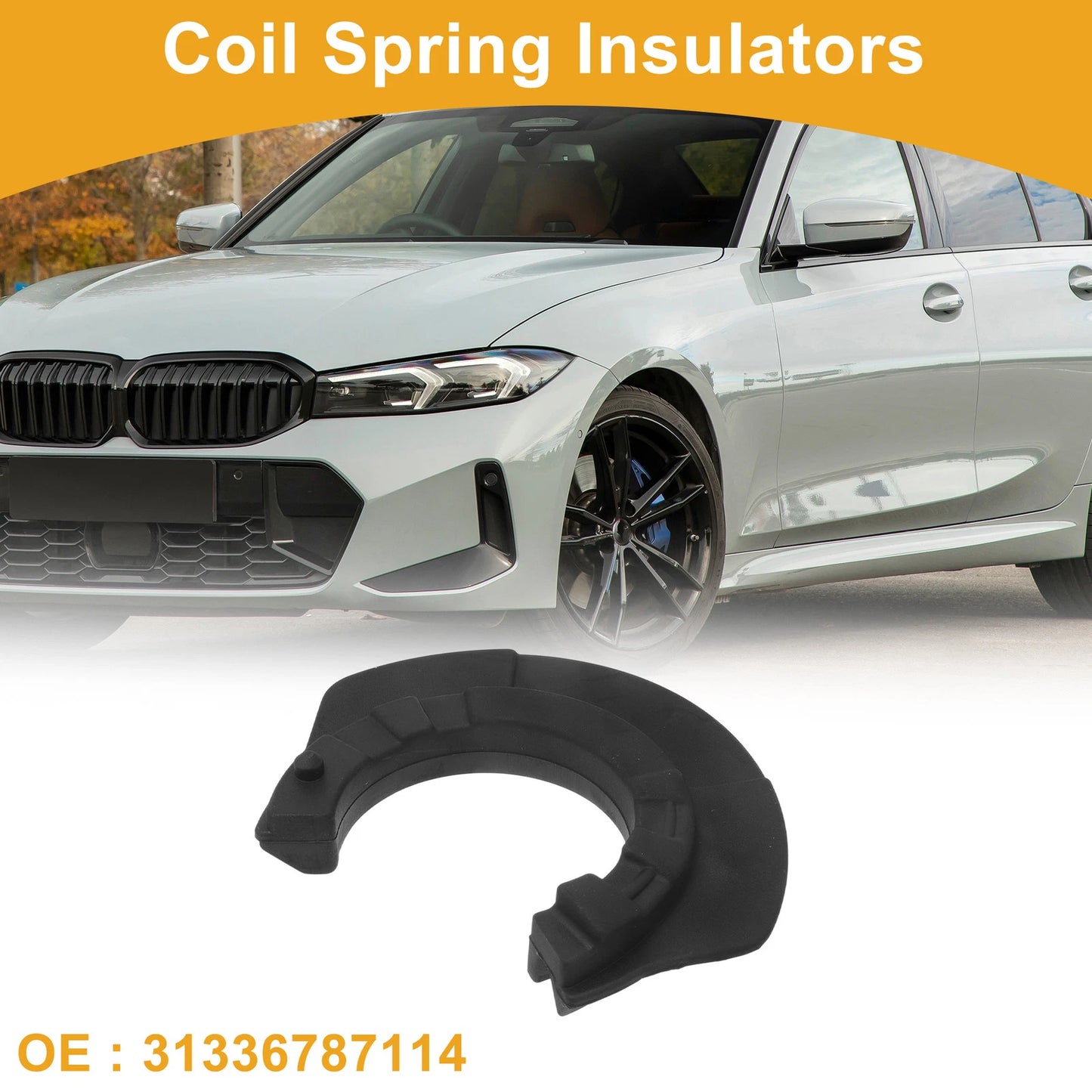 Coil Spring Insulator for BMW 328i (2012-2016) Rubber 1 Pc
