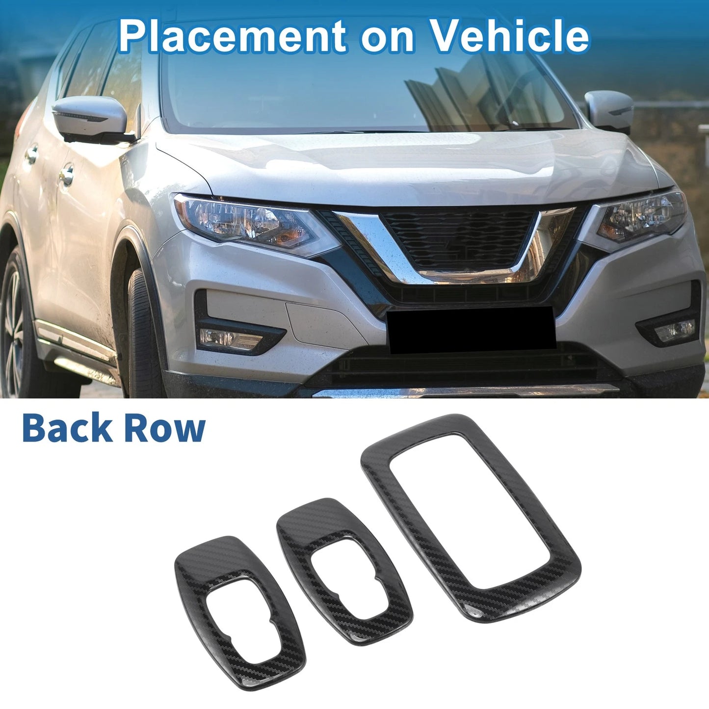 Headlight Trim Bezel for Nissan Rogue 2021-2024 ABS