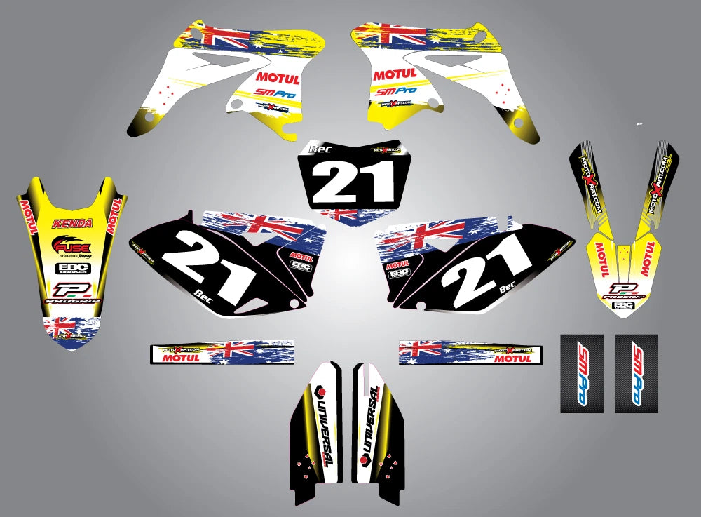 AUSSIE PRIDE Custom Graphic Kit for Suzuki RMZ 250 (2010-2018)