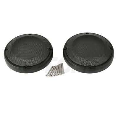 6.5" Saddlebag Lid Speaker Grills Screws for Harley Road Glide (1983-2024)