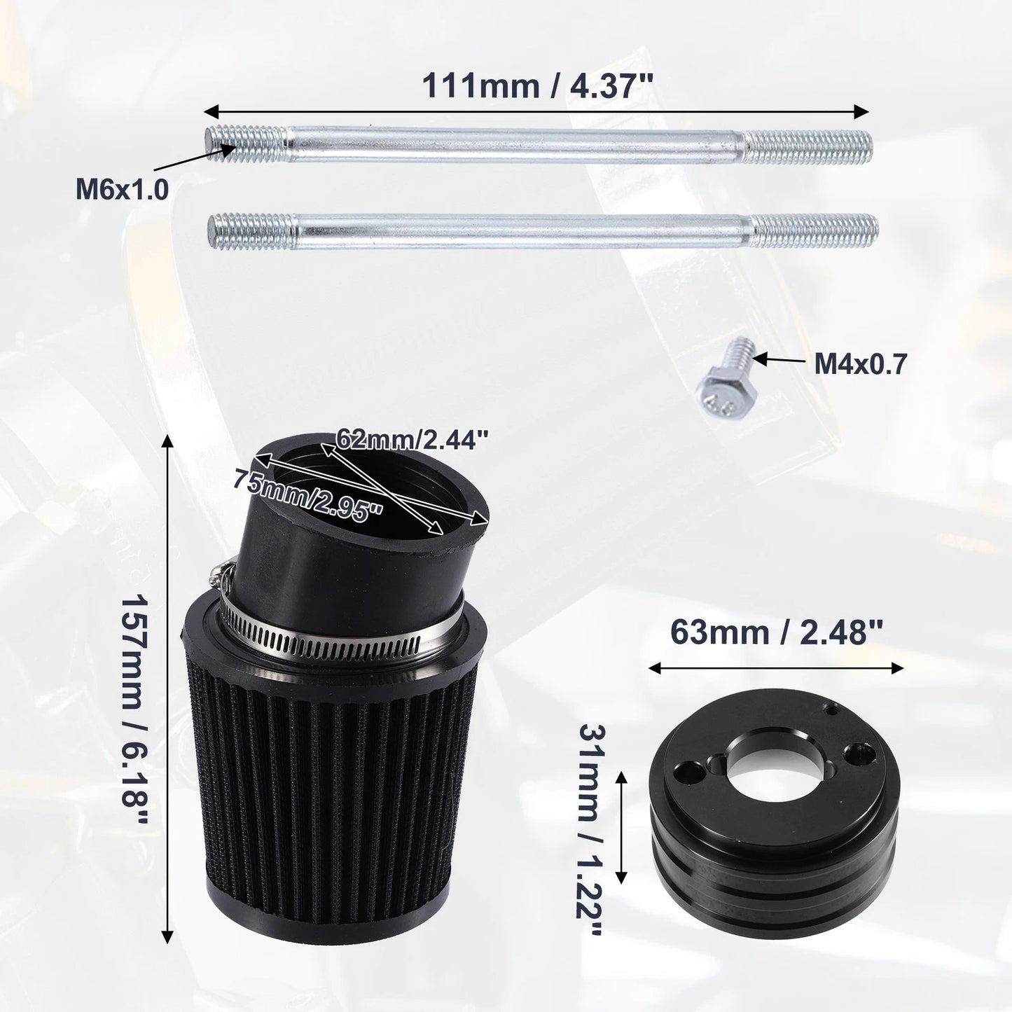 Air Filter Intake Engine Cleaner for Honda Go-Karts