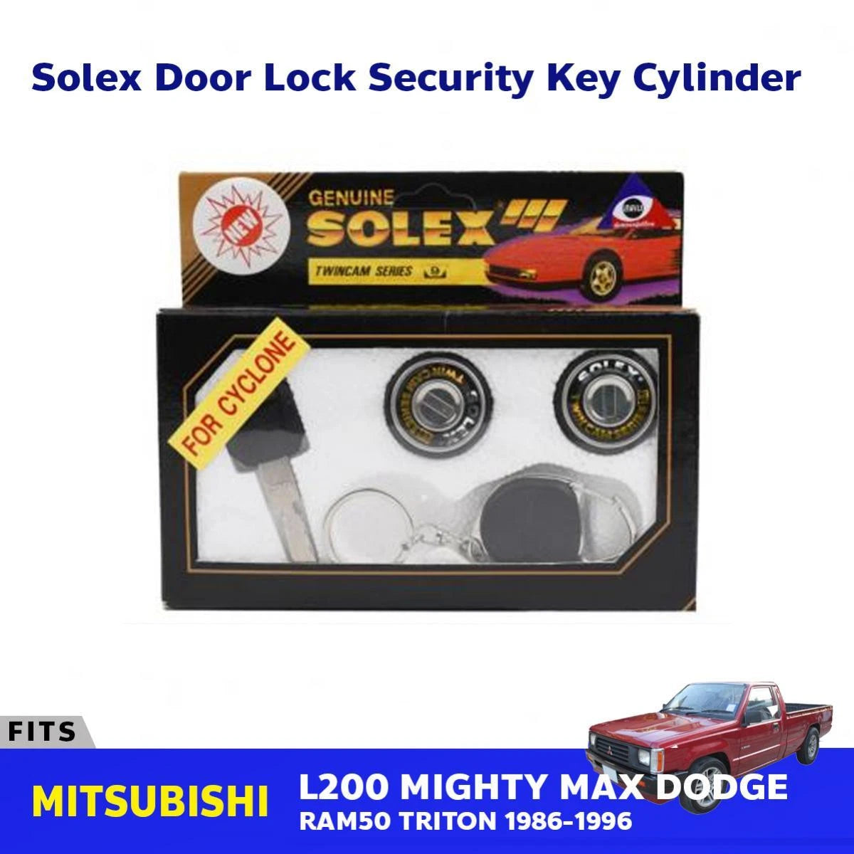 Solex Door Trunk Lock Key Cylinder Fits Mitsubishi Triton ME Pickup 1986-96 D05