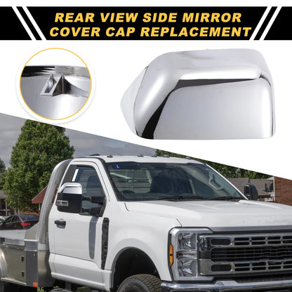 Chrome Right Side Mirror Cover for Ford F-250 F-350 F-450 F-550 (2008-2016)