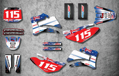 Custom Graphic Kit AUSSIE PRIDE for Yamaha TTR 125 (2000-2007)