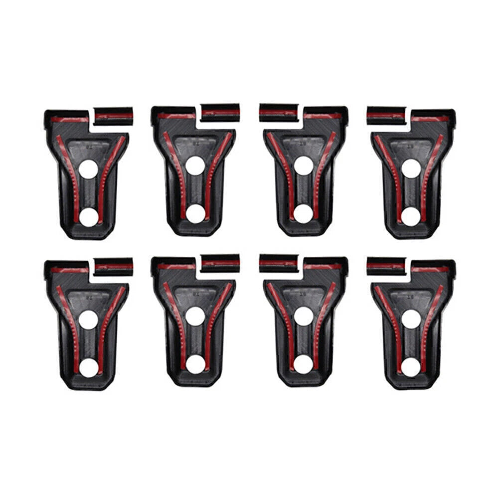 8pcs Black Door Hinge Covers for 2018+ Jeep Wrangler JL 2/4 Door Accessories