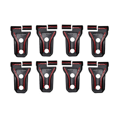 8pcs Black Door Hinge Covers for 2018+ Jeep Wrangler JL 2/4 Door Accessories