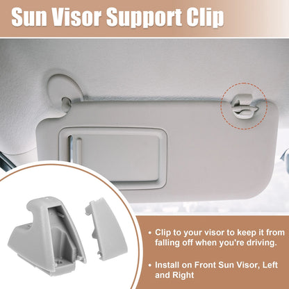 4pcs Gray Sun Visor Clip Retainer for Chevrolet Cruze