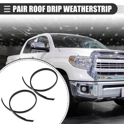 Pair Roof Drip Weatherstrips for Toyota Tundra Double Cab (2007–2021)