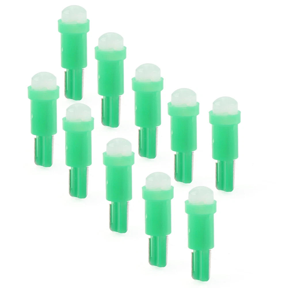Green T5 1 SMD Dashboard Gauge Indicator Light Bulbs for Car
