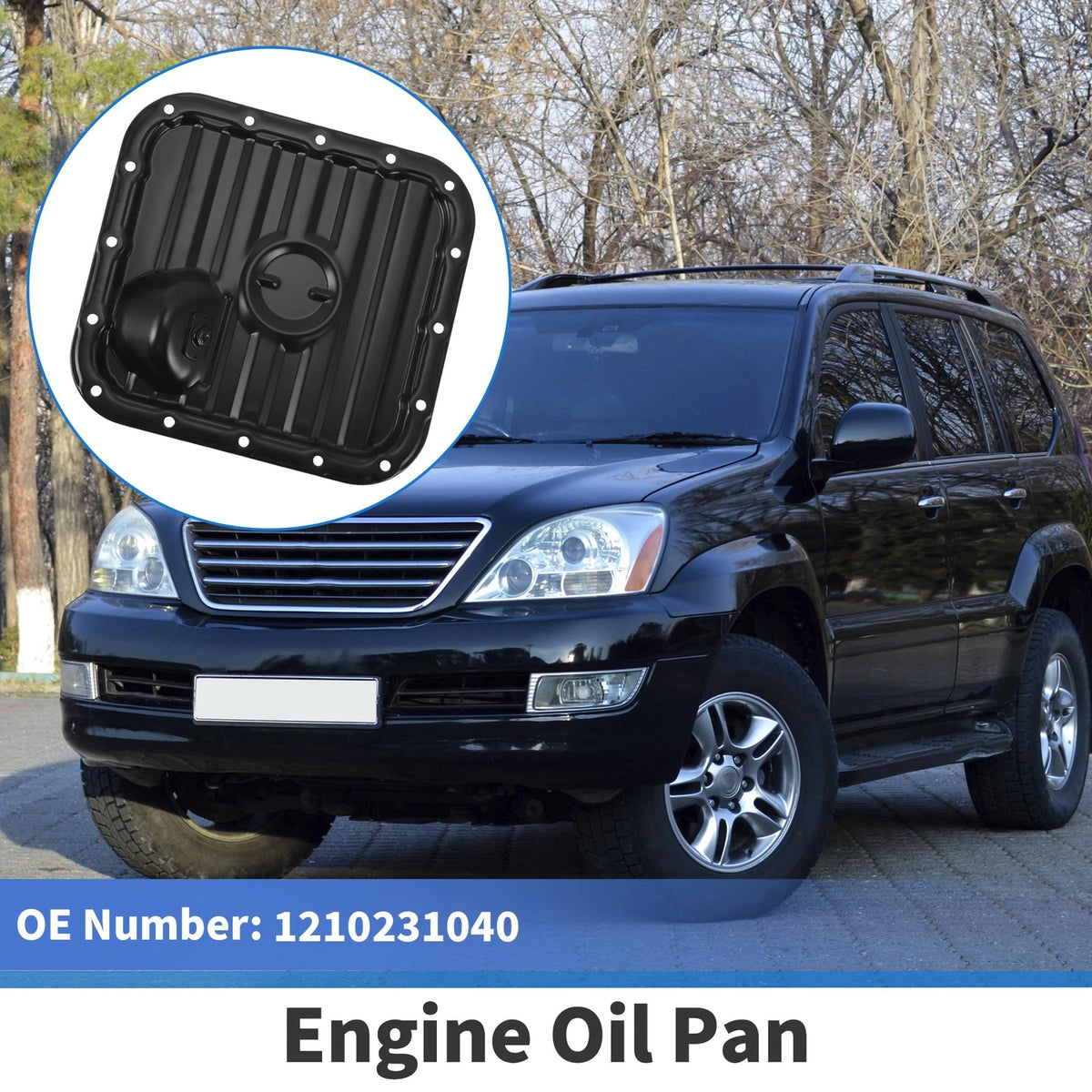 Engine Oil Pan for Toyota Lexus GS 2012 Steel Black (2012)