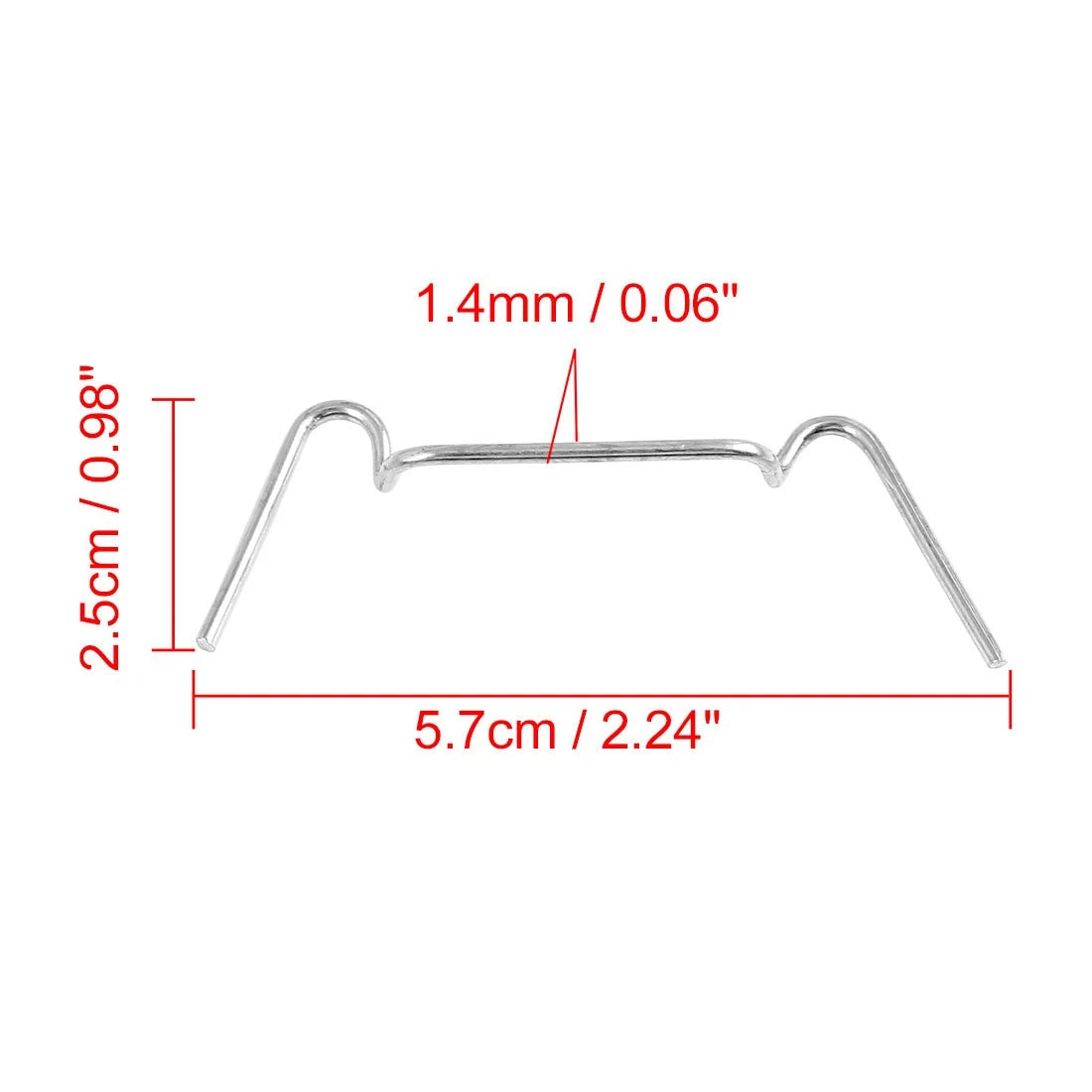 Replacement Motorcycle Fastener Spring Clip for Square Headlight 10pcs
