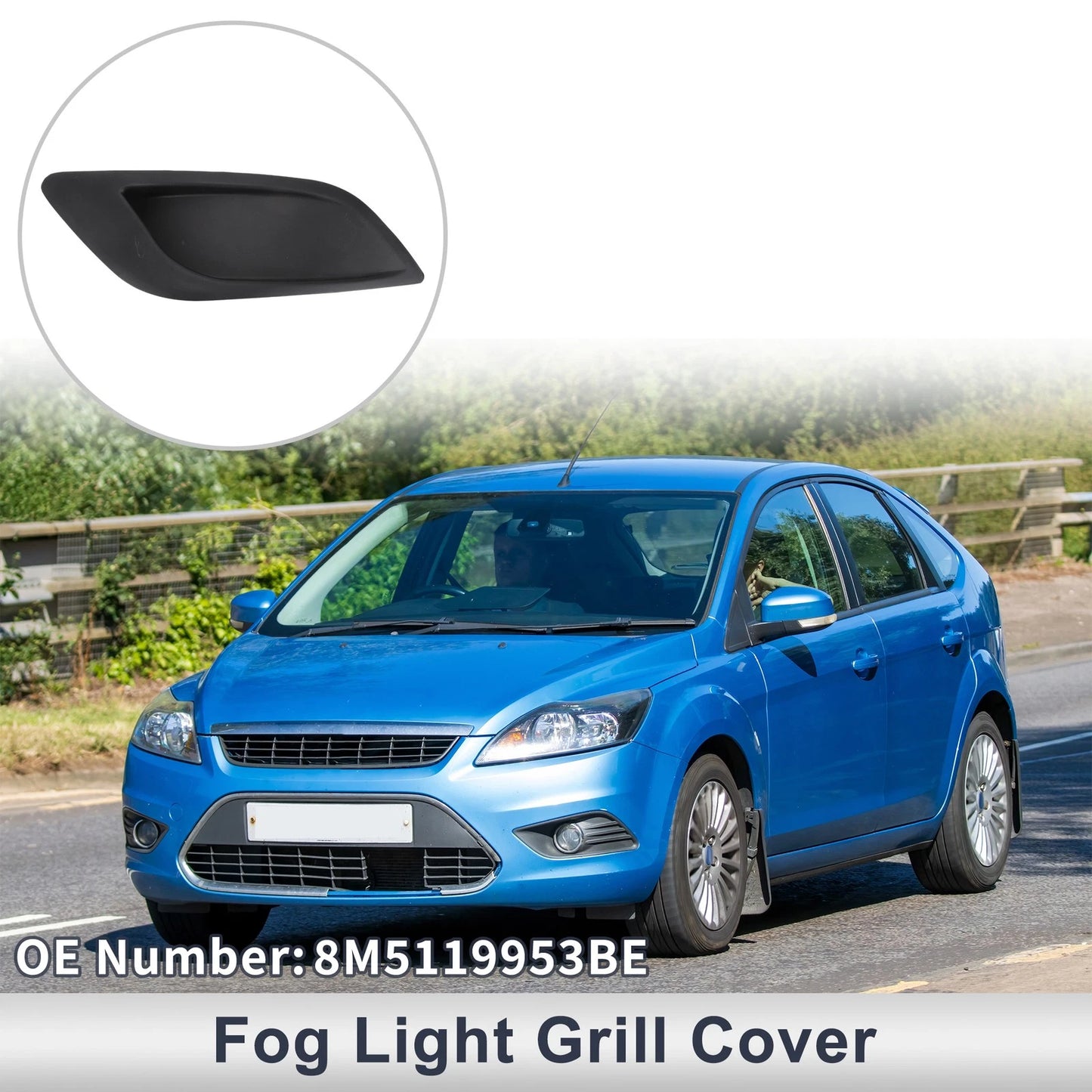 Front Left Fog Light Grill for Ford Focus (2008-2010)