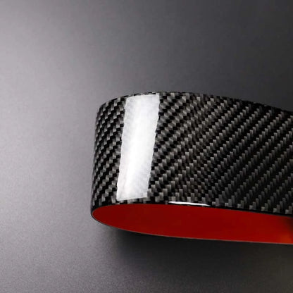 Carbon Fiber Passenger Dashboard Strip Decor Trim Fit For Mazda CX-5 2017-2018