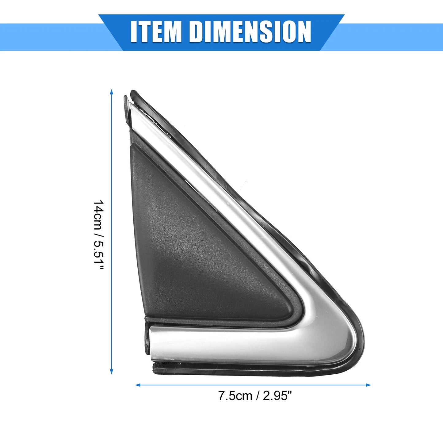 Front Right Door Mirror Flag Cover for Nissan Sentra (2016-2019) Black