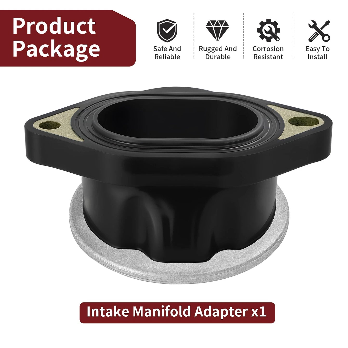 Intake Boot Manifold Adapter for Polaris RZR XP Turbo S, RZR PRO XP 4 (2019–2023)