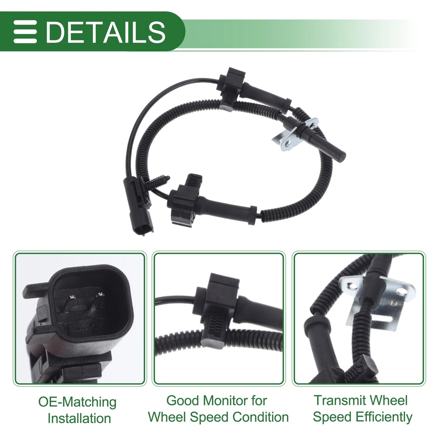 ABS Wheel Speed Sensor for Chevrolet Silverado Left Rear