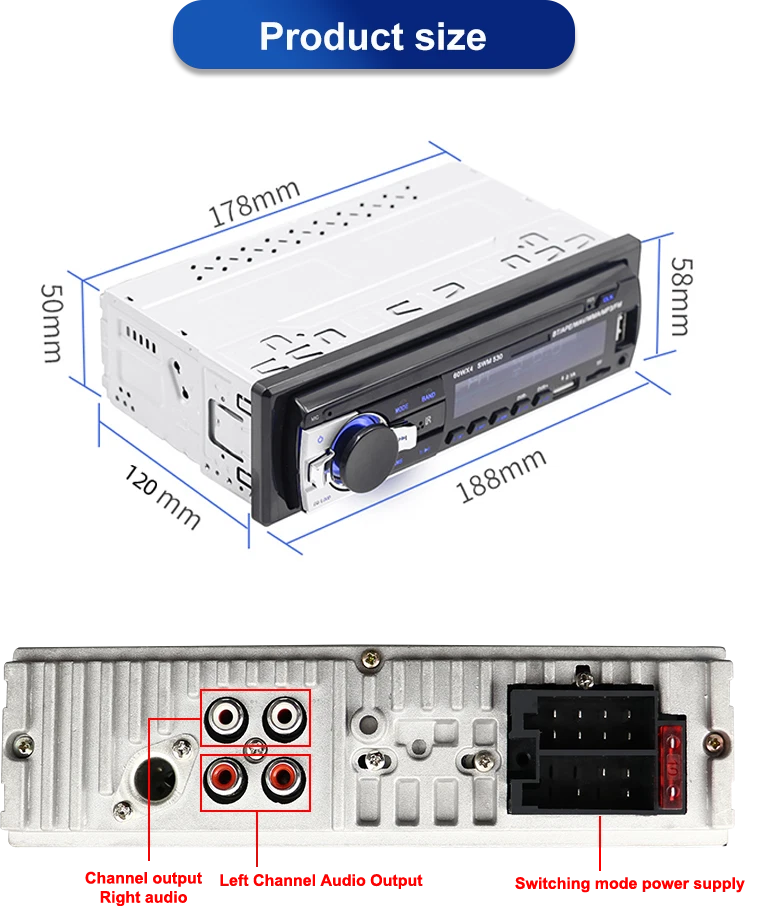Bluetooth Music Radio 1DIN Car Stereo MP3 Player for Nissan Navara (2006-2015)