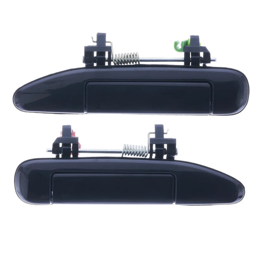 2 x Front Outer Door Handle Black for Nissan Patrol (1997–2016)
