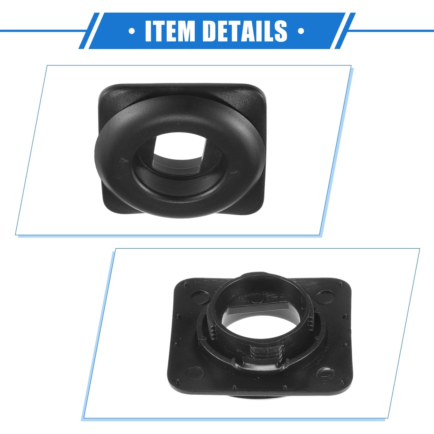 4 Pcs Car Holder Retainer for Honda Acura Durable Anti-Slip Plastic Black