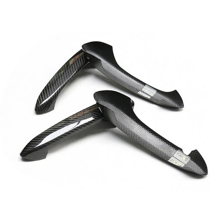 Car Carbon Fiber Outer Door Handle Cover Caps Trim fit For BMW Z4 2019-2022