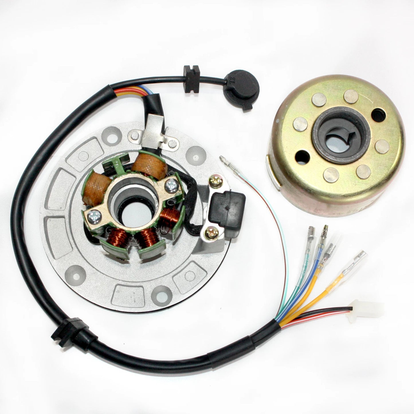 Magneto Stator Plate & Flywheel Roller for ZS 155cc 160cc PIT PRO Dirt Bike
